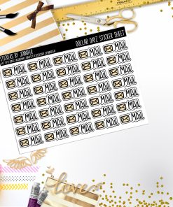 Deco Mini DD694 Planner Stickers, Bullet Journal, Functional Planner Stickers, Stationary Stickers