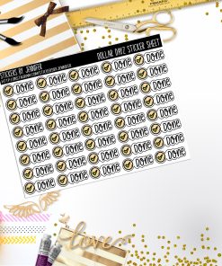 Deco Mini DD695 Planner Stickers, Bullet Journal, Functional Planner Stickers, Stationary Stickers