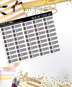Deco Mini DD698 Planner Stickers, Bullet Journal, Functional Planner Stickers, Stationary Stickers