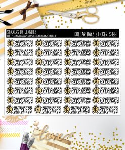Deco Mini DD699 Planner Stickers, Bullet Journal, Functional Planner Stickers, Stationary Stickers