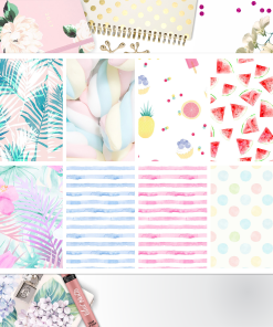Tropical Summer Full Box Big Happy Planner, Erin Condren, Classic Happy Planner