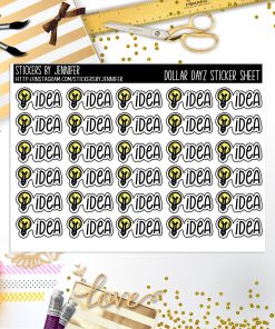 Deco Mini DD702 Planner Stickers, Bullet Journal, Functional Planner Stickers, Stationary Stickers