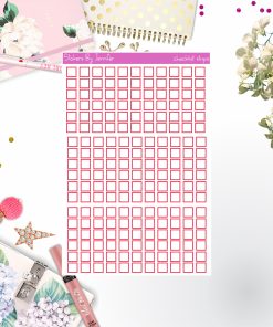 Checklist Strip Stickers 072, Bullet Journal Stickers, Functional Planner Stickers, Stationary Stickers