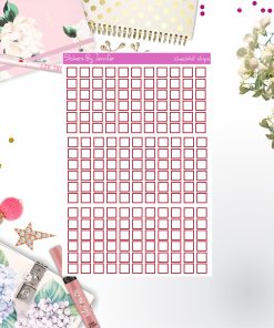 Checklist Strip Stickers 074, Bullet Journal Stickers, Functional Planner Stickers, Stationary Stickers