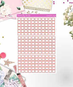 Checklist Strip Stickers 075, Bullet Journal Stickers, Functional Planner Stickers, Stationary Stickers