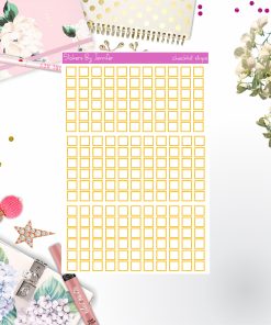 Checklist Strip Stickers 080, Bullet Journal Stickers, Functional Planner Stickers, Stationary Stickers