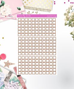 Checklist Strip Stickers 083, Bullet Journal Stickers, Functional Planner Stickers, Stationary Stickers