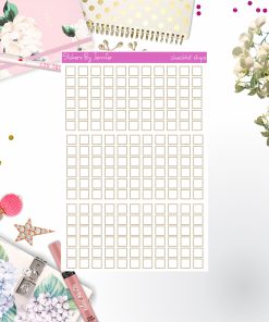 Checklist Strip Stickers 088, Bullet Journal Stickers, Functional Planner Stickers, Stationary Stickers