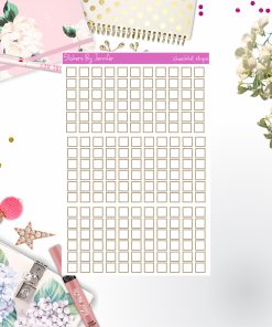 Checklist Strip Stickers 089, Bullet Journal Stickers, Functional Planner Stickers, Stationary Stickers