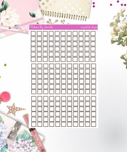 Checklist Strip Stickers 091, Bullet Journal Stickers, Functional Planner Stickers, Stationary Stickers